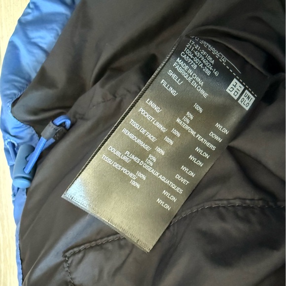 Marni x Uniqlo Oversized Lightweight Down Puffer Vest Unisex Small Blue - Picture 9 of 12